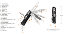 Ruike M61- Brown Multi-Function Pocket Knife